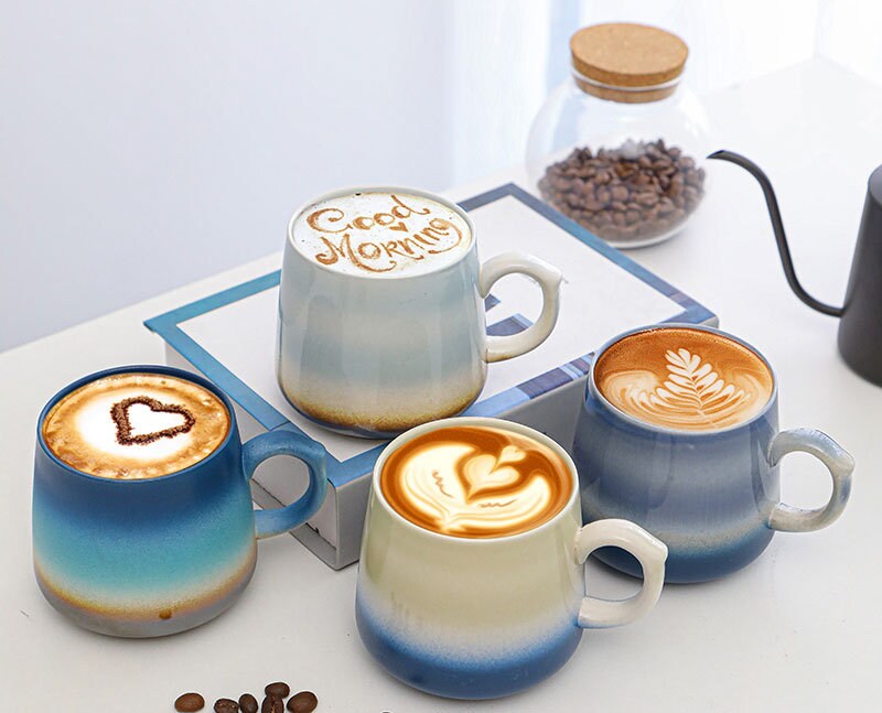 Mug en Poterie Fait à La Main, Mug Grès, Café, Thé, Gift Dad, Grande Tasse Ferme Moderne, Cadeau Pou