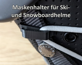 10 Paar Maskenhalter für Skihelm, Snowboardhelm oder Fahrradhelm