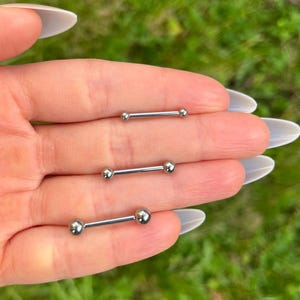 Titanium Bridge Barbell Piercing: Gothic Punk Style, (14G/1.6mm)