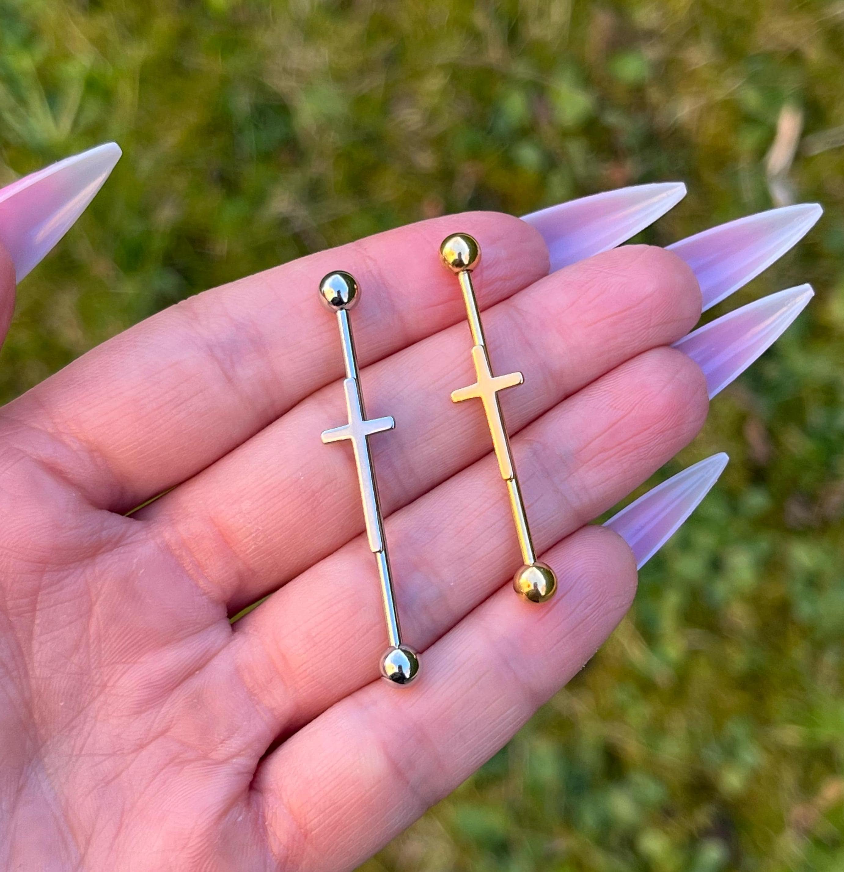 Lot De 6 Piercings Sourcil Noël En Acier Inoxydable 16G - Longueurs 6/8/10 Mm - Design Festif - Pour Homme/femme