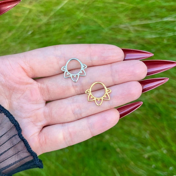 Piercing Stahl Ring BCR, Clicker In 1,2 Mm Mit Kugel - Foto 7