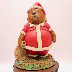 Old Spice Grizzly Bear Deodorant Holder Santa Bear Mint Condition