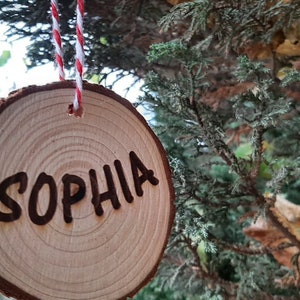Personalized pendant - Christmas tree - tree disc/tree decoration