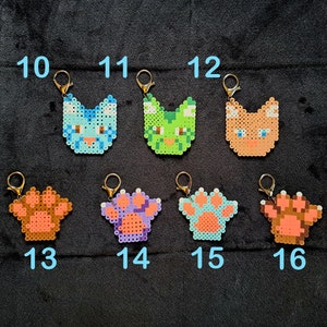 Perler Bead Keychain Art (Handmade) (25 Different Items)