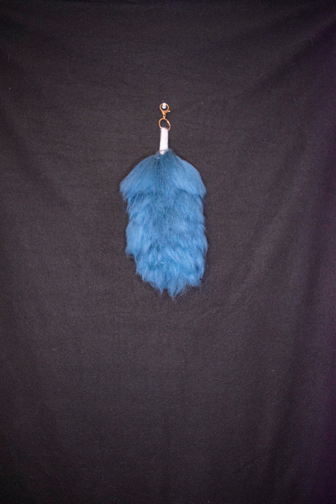 Blue Handmade Yarn Tail for Cosplay Halloween Costumes Etc. Etsy