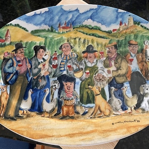 Gorgeous Williams Sonoma porcelain platter PERIGORD by GUY BUFFET, 1999. Made in Germany