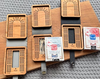 Travel 3 Track Cribbage Board, Personalized Cribbage Board, Travel Cribbage, Travel Game