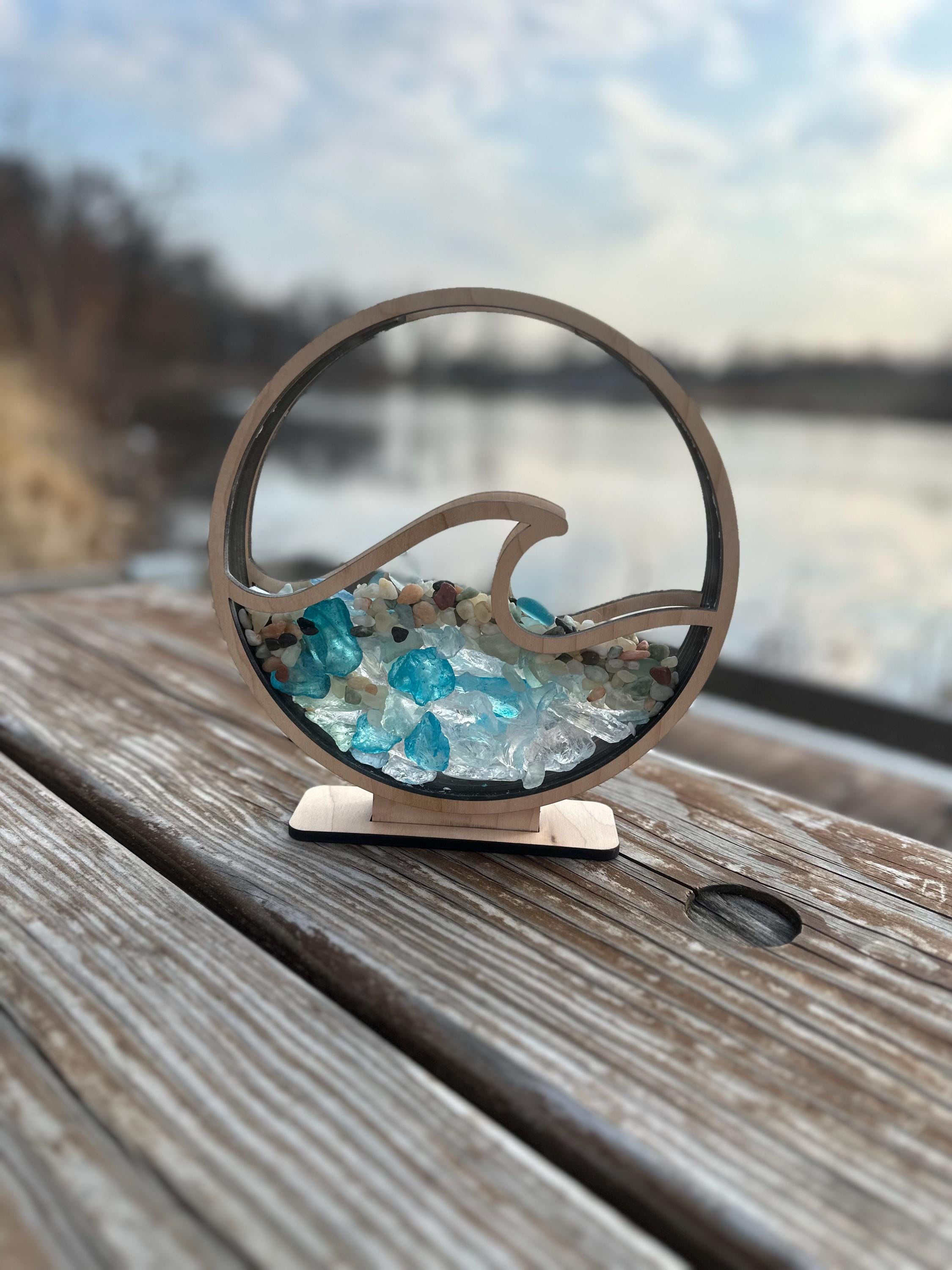 石垣島の海硝子〜seadrop crystal〜 Sea Glass Display Box | Sea Glass Display Case | Shell Display
