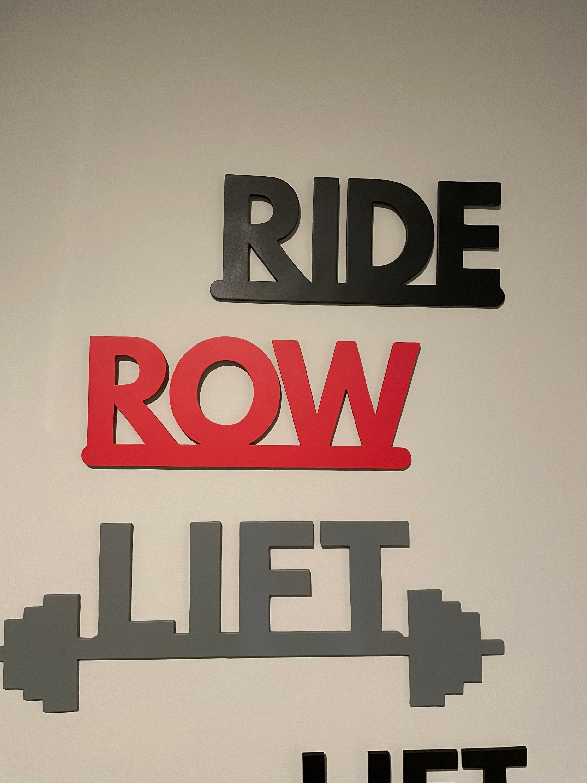 Workout Room Wall Decor Row Sign With Custom Milestones Etsy
