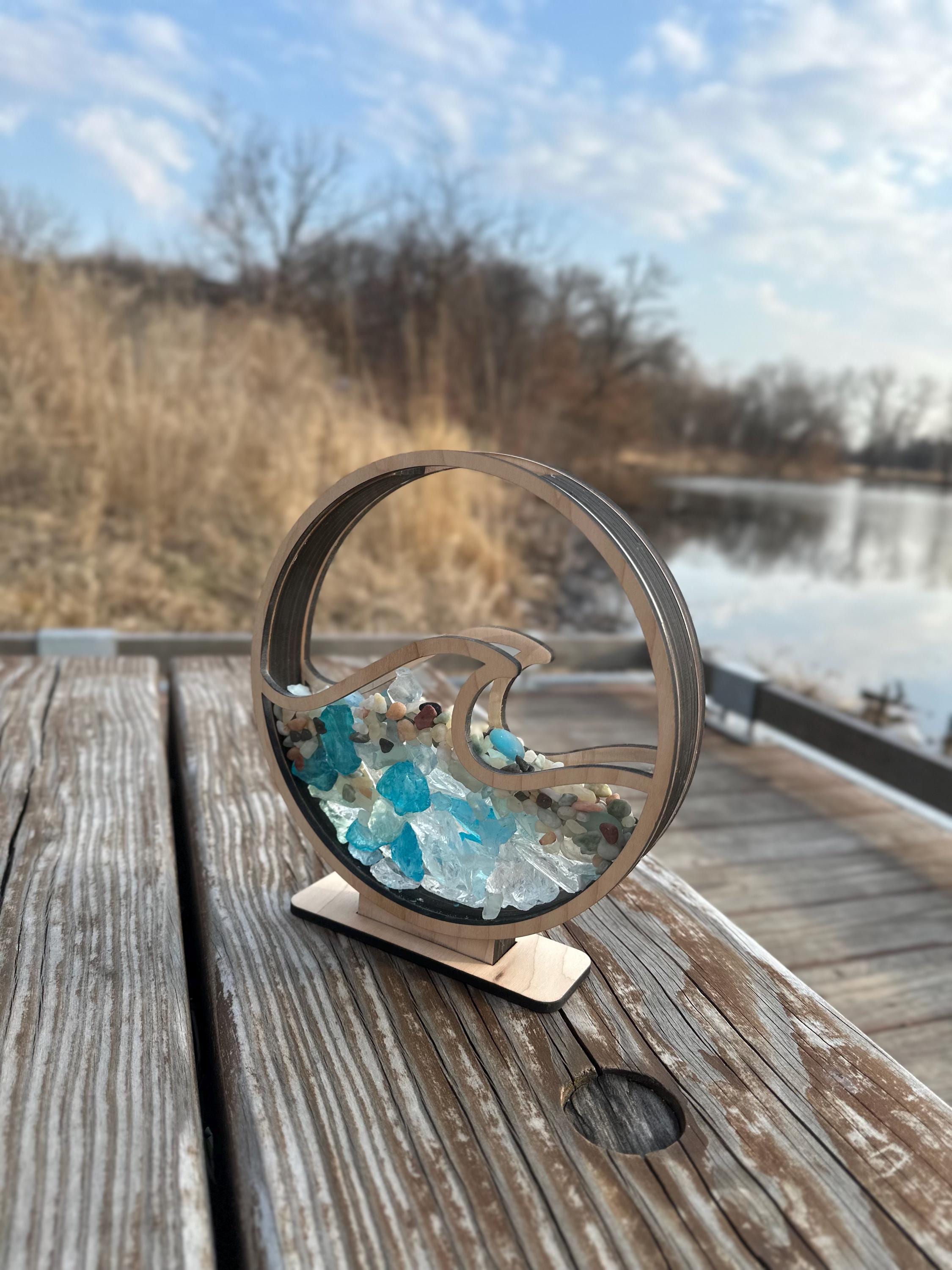 貝の置物 Sea Glass Display Box | Sea Glass Display Case | Shell Display