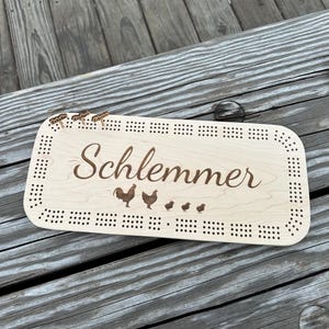 Custom Cribbage Board, Family Name Cribbage Board, Lake Cribbage Board, Personalized Cribbage Board, Wedding Gift, Father&#39;s Day Gift
