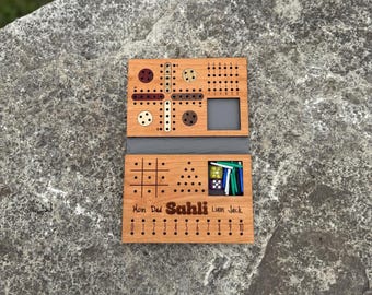 Travel Game Set | Peg Game | Custom Game | Ludo | Shut the Box | Tic Tac Toe | Magnetic Closure | Roadtrip Games | Cabin Game | Gift Idea
