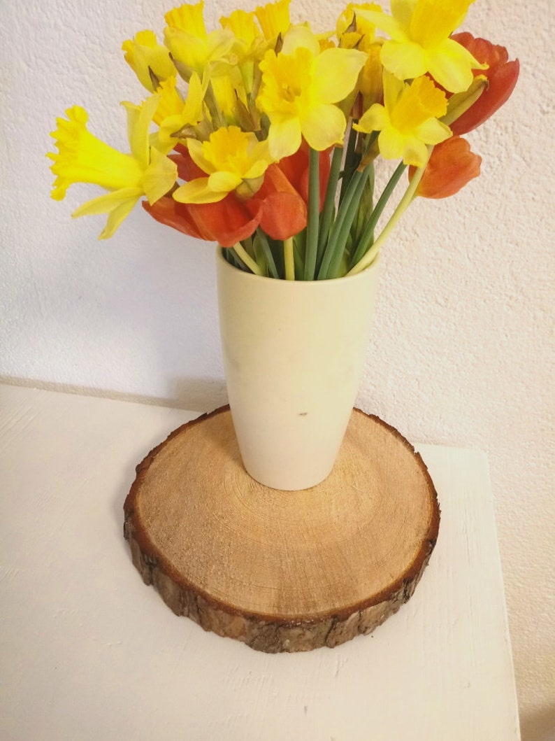 Holzscheiben Aus Birke Natur (23-25cm) - Mieten Für Hochzeit