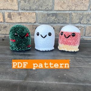 No Sew Ghost Pattern / No Sew / Crochet Ghost / PDF Pattern / Crochet No Sew Pattern / PDF / Kawaii Ghost / Crochet Pattern / Cute