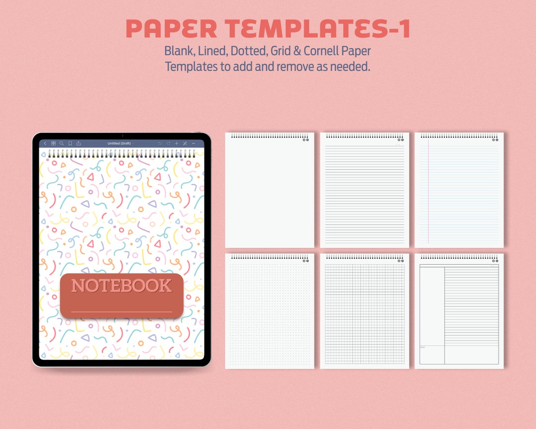Editable Digital Notebook, Student Digital Notebook, Journal Notebook ...