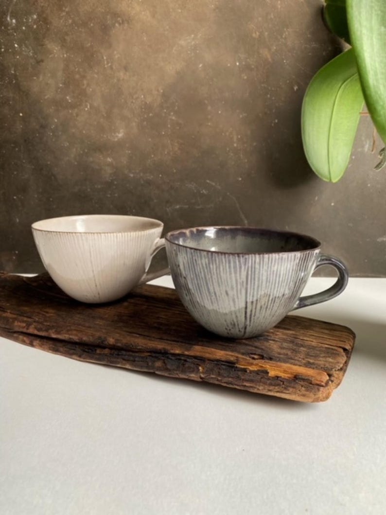 Ceramic Cup, Handmade Ceramic Coffee Cup, Cappuccino Cup, Coffee Mug, Macchiato Cup, Tea Cup, Teaware image 1