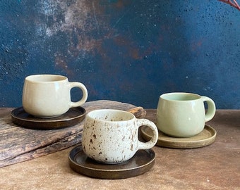Handmade Ceramic Turkish Coffee Cup, Espresso Cup