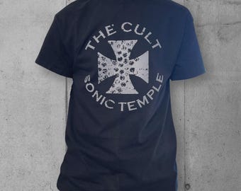 The Cult Sonic Temple Tee - Distressed Unisex Rock Shirt