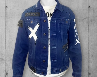 オルターベノム デニムジャケット スカルプリント Let's Rock オルターベノム デニムジャケット スカルプリント Let´s Rock メンズ