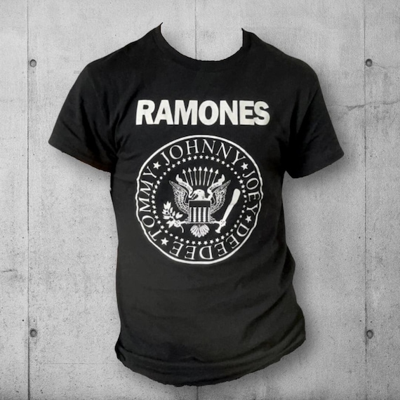 Handmade Ramones Logo Tee: Classic Punk Rock Cotton Shirt - Etsy