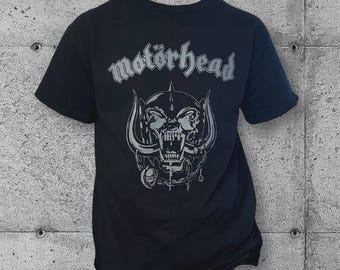 Maglietta Motorhead Warpig fatta a mano - Maglietta vintage metal rock band
