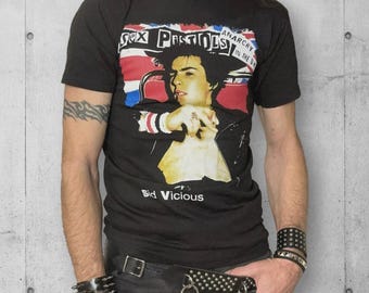 Sid Vicious Sex Pistols UK Punk Tee - Etsy