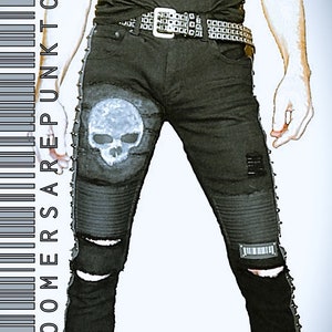 Mens Gothic/Heavy Metal/Punk Jeans The Skavenger image 1