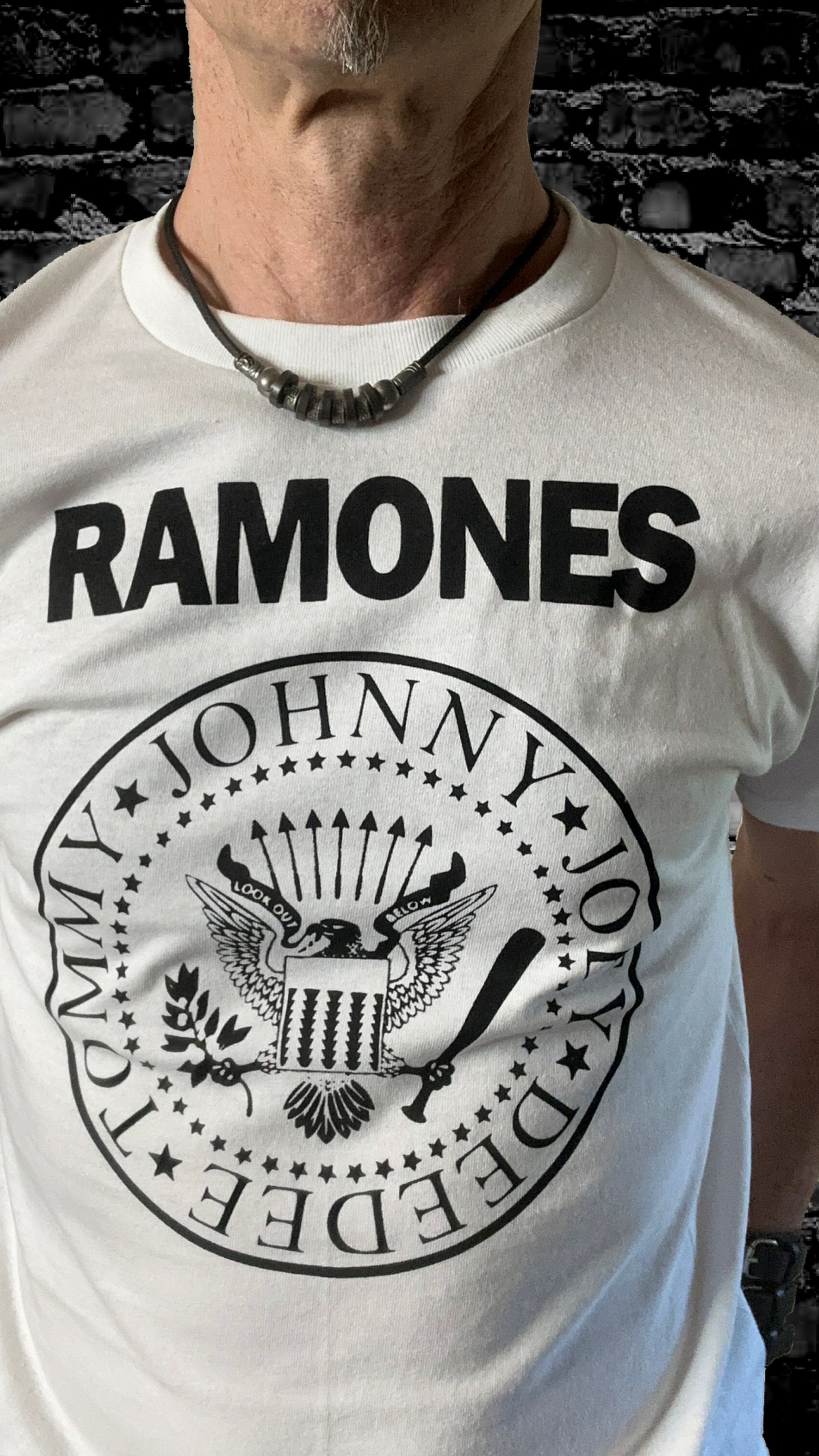 Handmade Ramones Logo Tee: Classic Punk Rock Cotton Shirt - Etsy