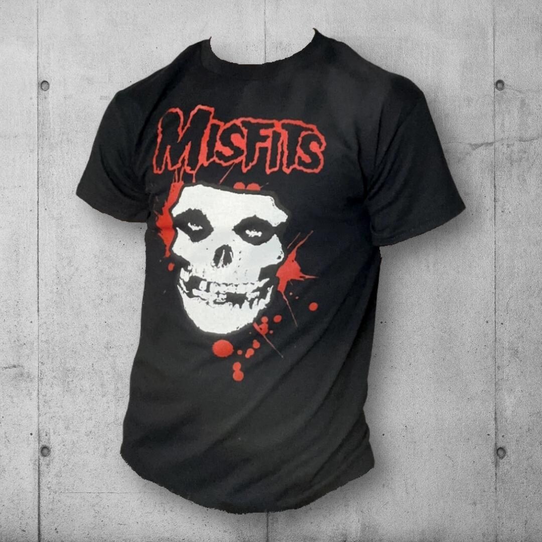 Misfits Skull Punk Rock Tee – Horror Punk Graphic Shirt - Etsy