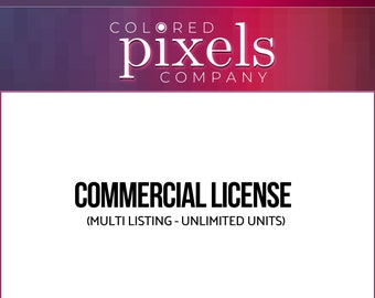 Commercial License to sell designs, Colored Pixel Company