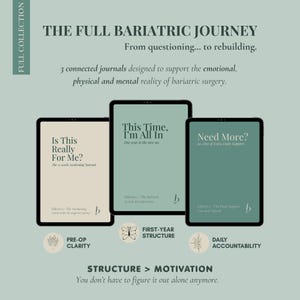 Bariatric Surgery Journal Collection: Pre-Op, Post-Op, Daily Support (A4/US Letter PDF) | EDITION 0-1