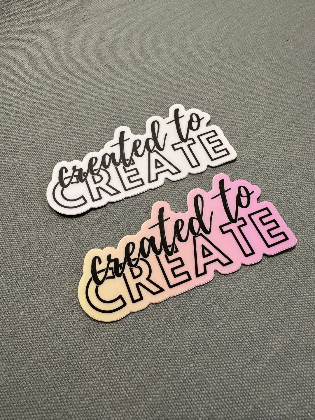 Created to Create Vinyl Sticker - Etsy