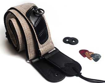 Guitar Strap For Bass, Electric & Acoustic Guitar, Strap Locks Included