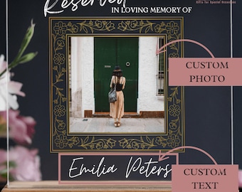 Personalisierte Foto-Memorial-LED-Acrylplakette: Beileidsgeschenk