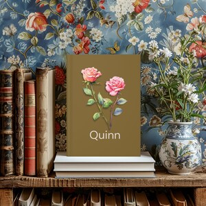 Wildflower Hardcover Personalized Journal: Floral Notebook