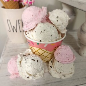 Fake Ice Cream Scoop Realistic Ice Cream Prop Tier Tray - Etsy