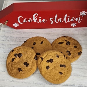 Chocolate Chip Cookies | Faux Cookies for Tier Tray Decor | Milk and Cookies theme *UPDATED*