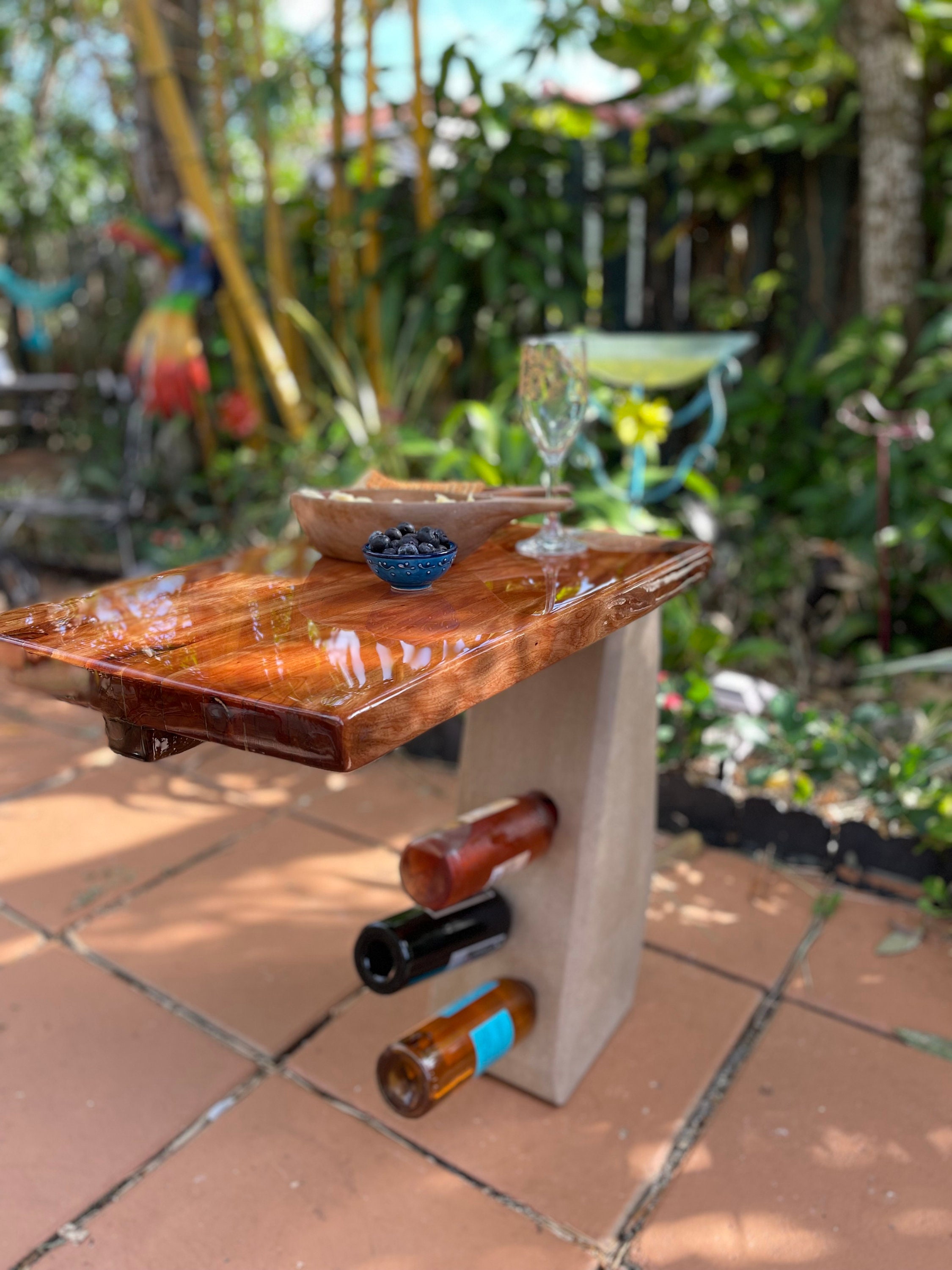 Custom Wine Rack Epoxy Table Charcuterie Board Table Top - Etsy