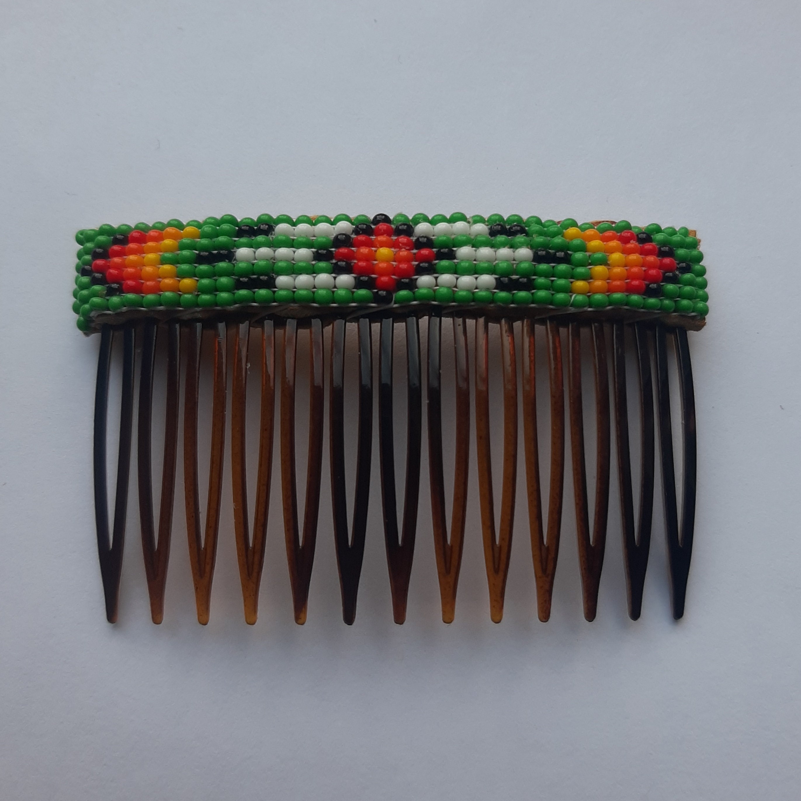 Native Beaded Hair Comb - Etsy
