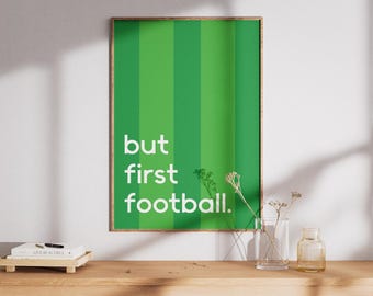 Football Wall Art Print: Bold, Bright, Inspirational (Digital Print A3 A2 )