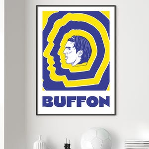 Gianluigi Buffon Parma A3 29.7 cm x 42 cm- Poster Print - Gallery Print - Football Club - Illustration - Exhibition Print - [Digital Print]