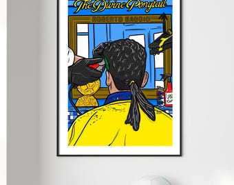 Roberto Baggio Illustration – Football Gallery Print (Digital Print)