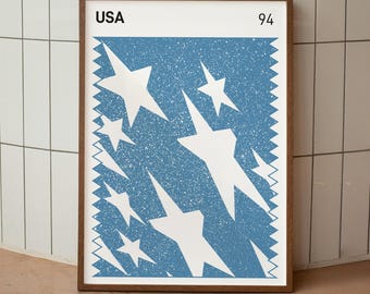 USA 94 Away Shirt Swatch Art Print (Digital Print)