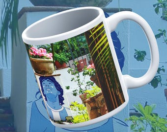 Maradona Mural Mug: Football Street Art Drinkware