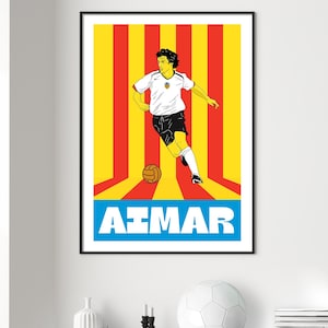 Sciarpa Valencia CF Unisex - Ufficiale Con Logo Club - Arancione E Nero - Foto 4