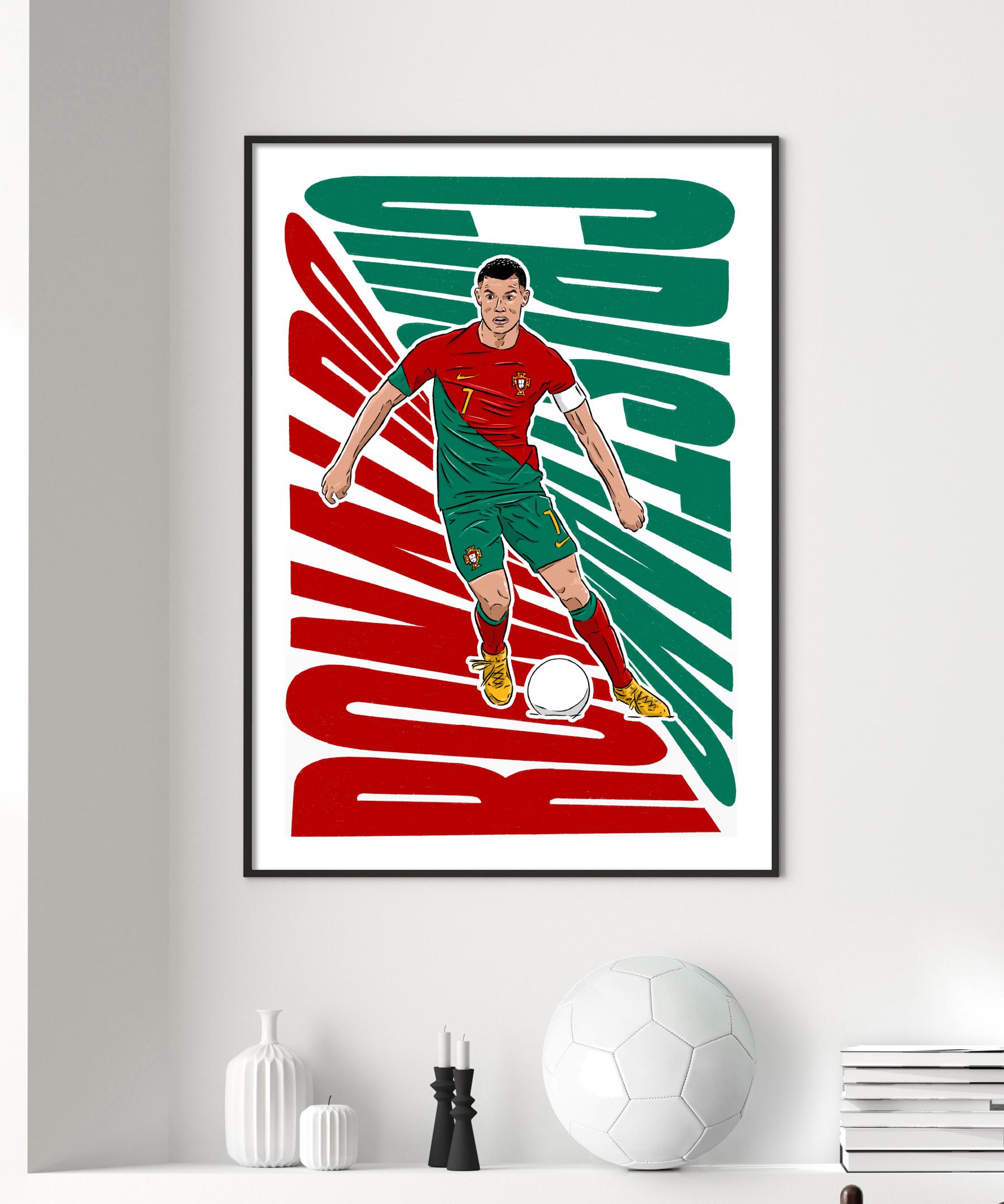 クリスティアーノ・ロナウド ポルトガル イラスト：サッカーアート