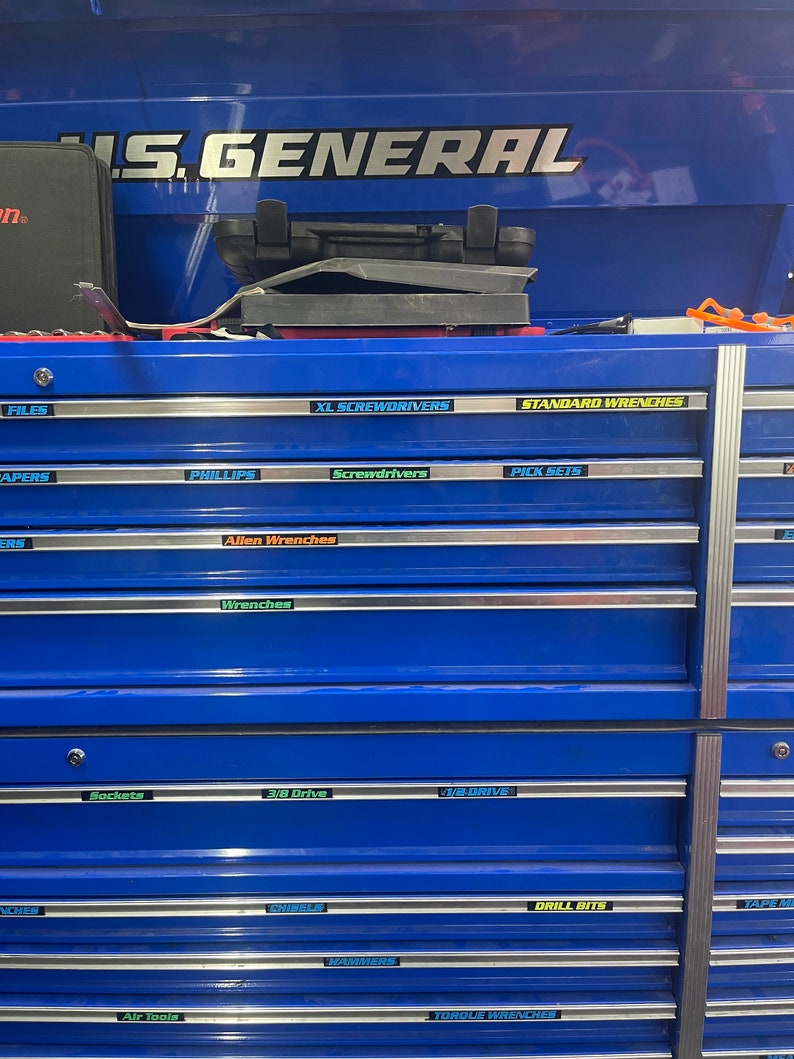 Harbor Freight Series2 Toolbox Labels Etsy