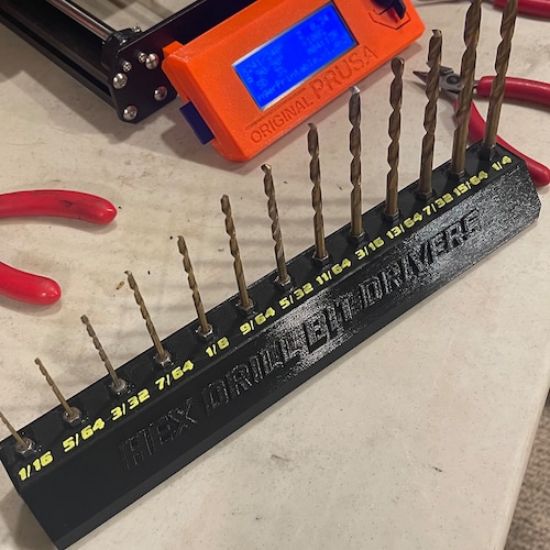 Harbor Freight Hex Driver Drill Bit Organizer 3d Print Etsy