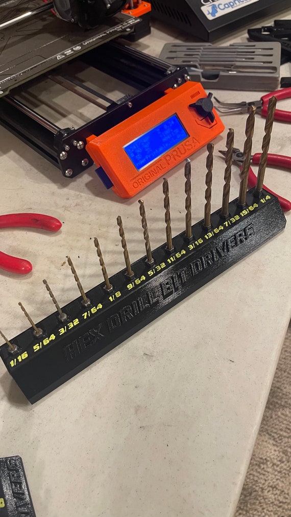 Harbor Freight Hex Driver Drill Bit Organizer 3d Print Etsy