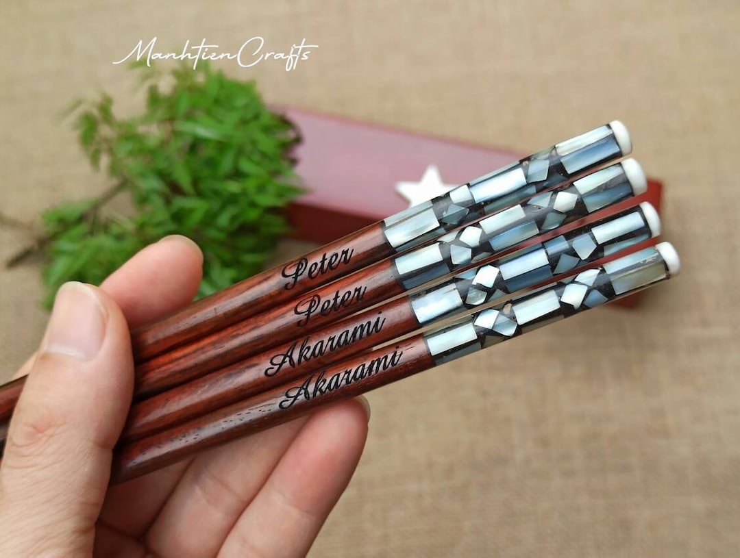 Personalized Engraved Chopsticks Set Christmas Gifts With Chopstick